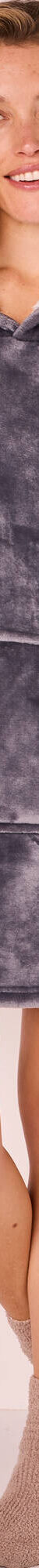 Plaid-sweat polaire à capuche doublé sherpa (gris) Plaid-sweat polaire à capuche doublé sherpa (gris)